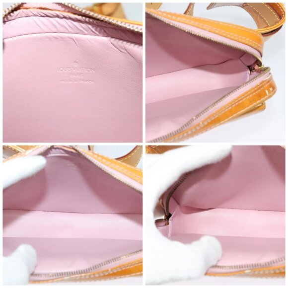 LOUIS VUITTON Monogram Vernis Fulton Bag Marshmallow Pink M91042 LV Auth 125555 - Picture 15 of 16